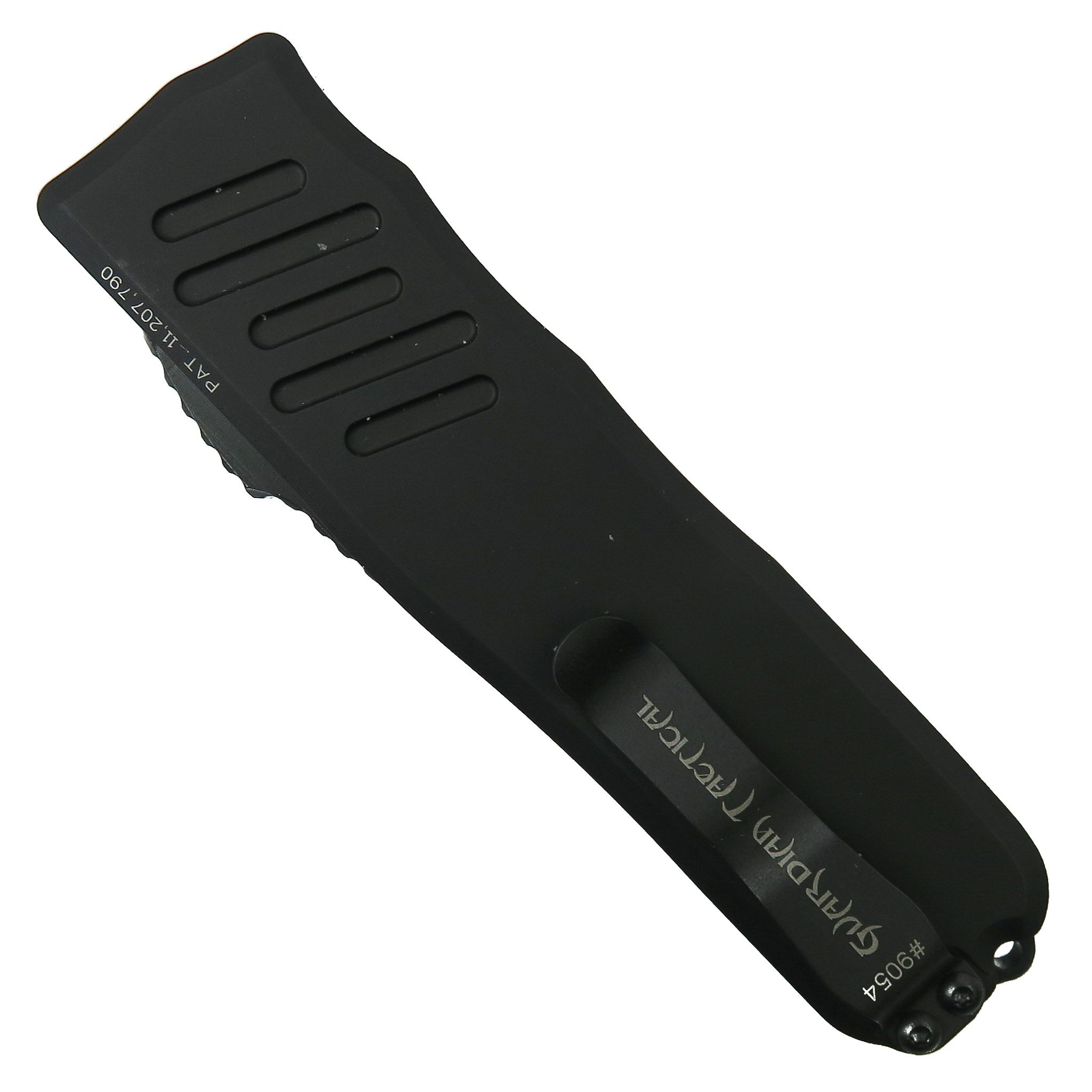 Guardian Tactical Black RECON-035 OTF Auto Knife, Black Serrated