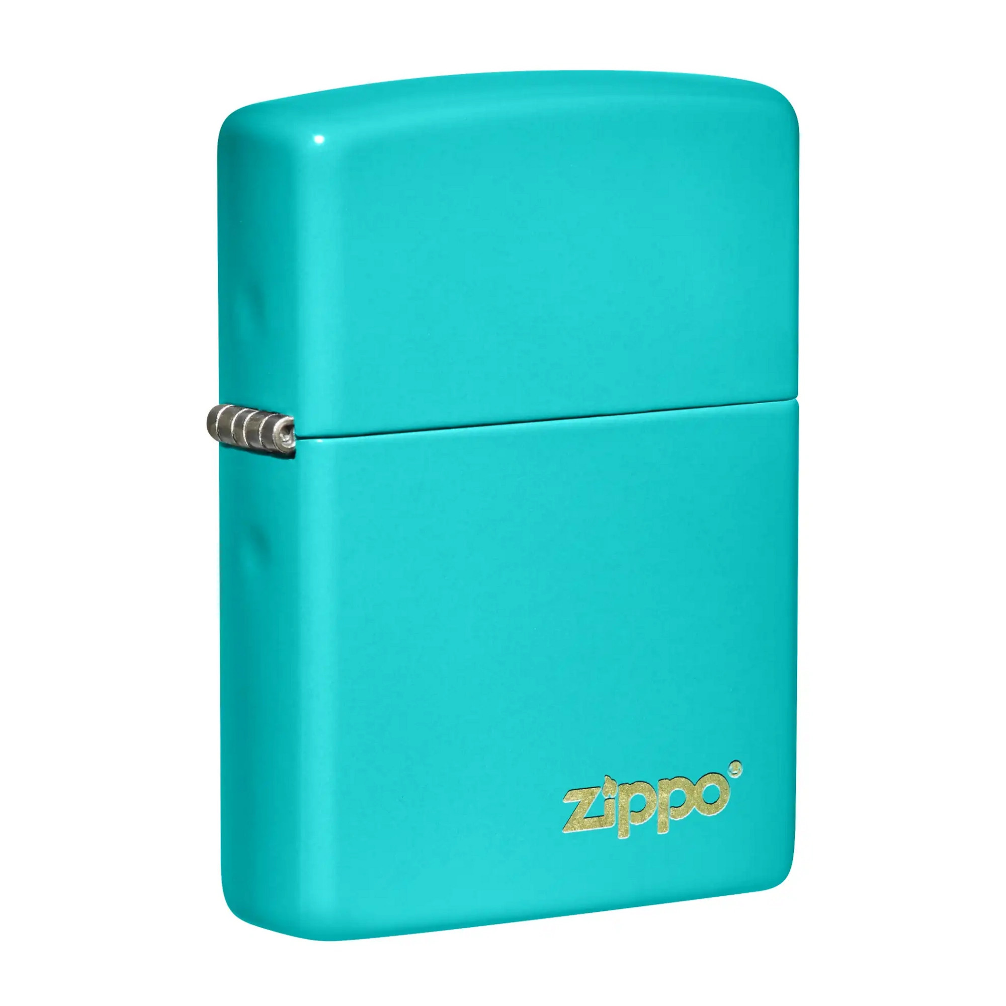 Zippo 49454 Flat Turquoise Zippo Lasered Lighter | BladeOps Zippo 49454 Flat Turquoise Zippo Lasered Lighter | BladeOps