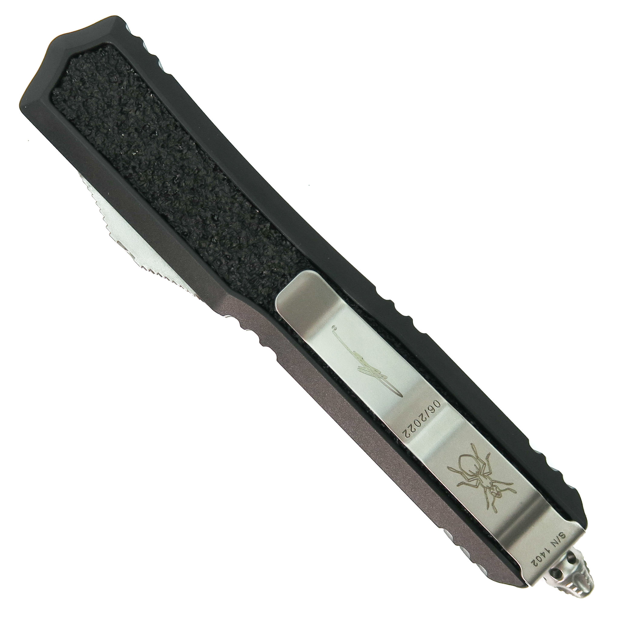 マックアリスター 新品 オーセンティック Microtech Signature Series Makora OTF Knife, Stonewash Serrated