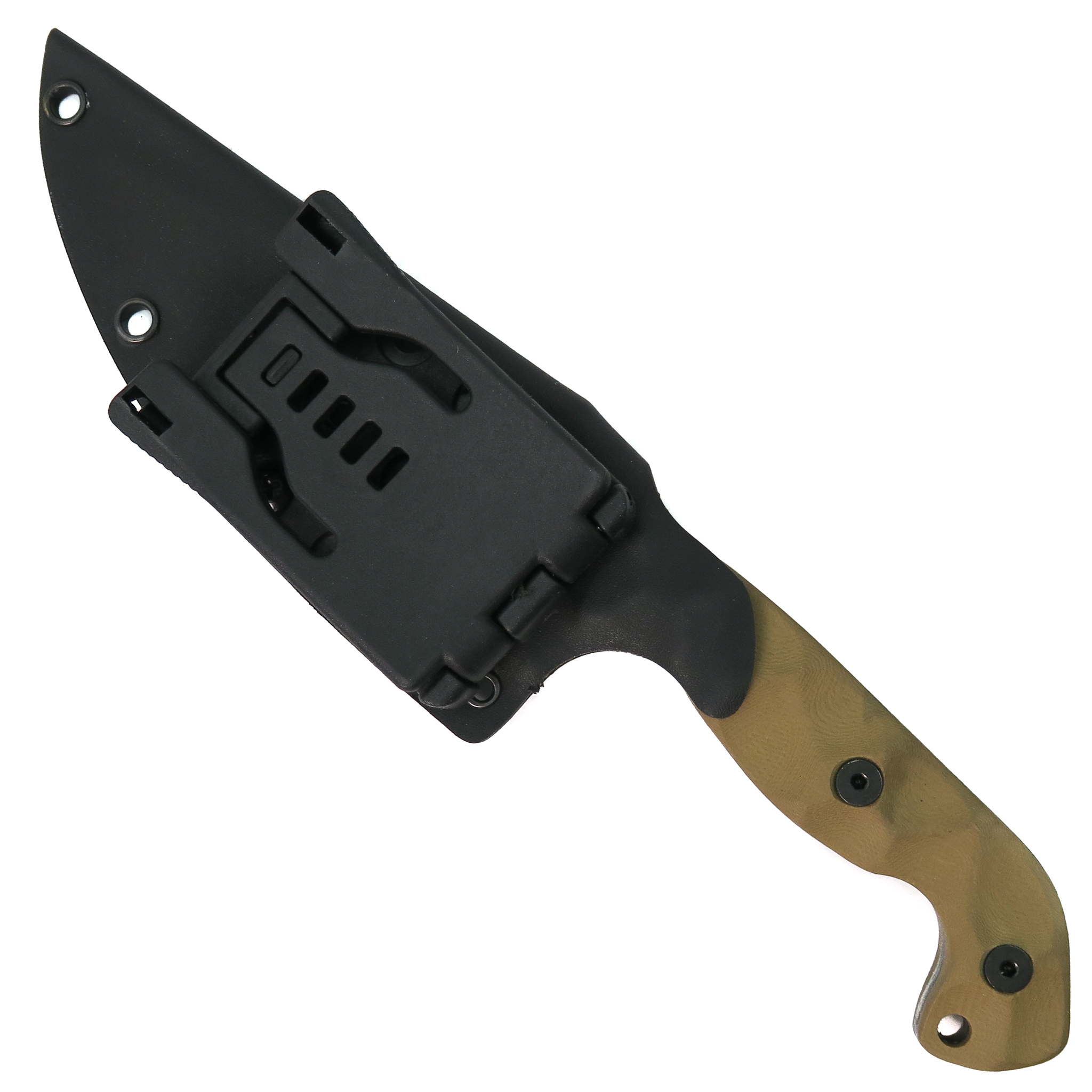 Stroup Knives TU1 Tan G10 Fixed Blade Knife | BladeOps