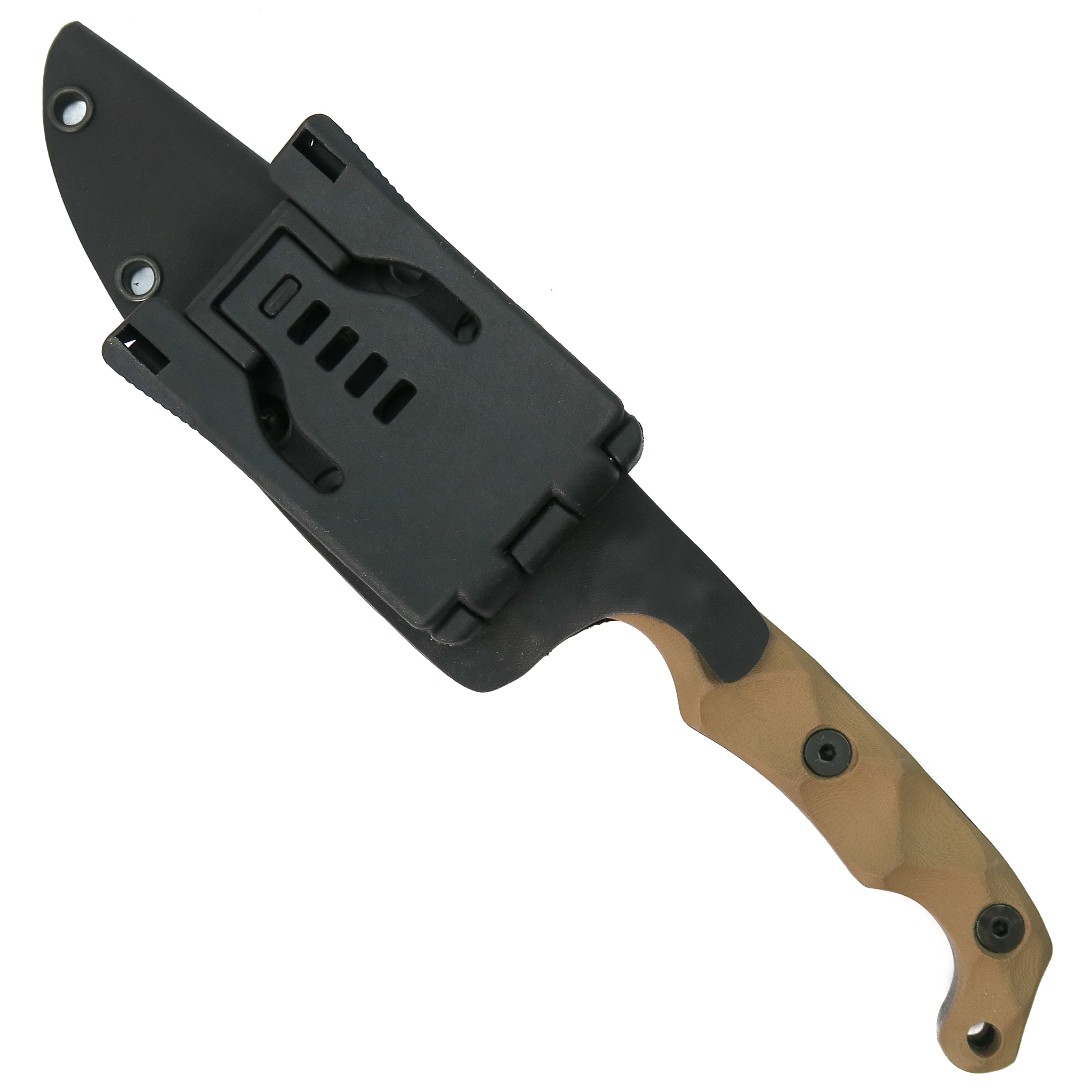 Stroup Knives TU2 Tan G10 Fixed Blade Knife | BladeOps