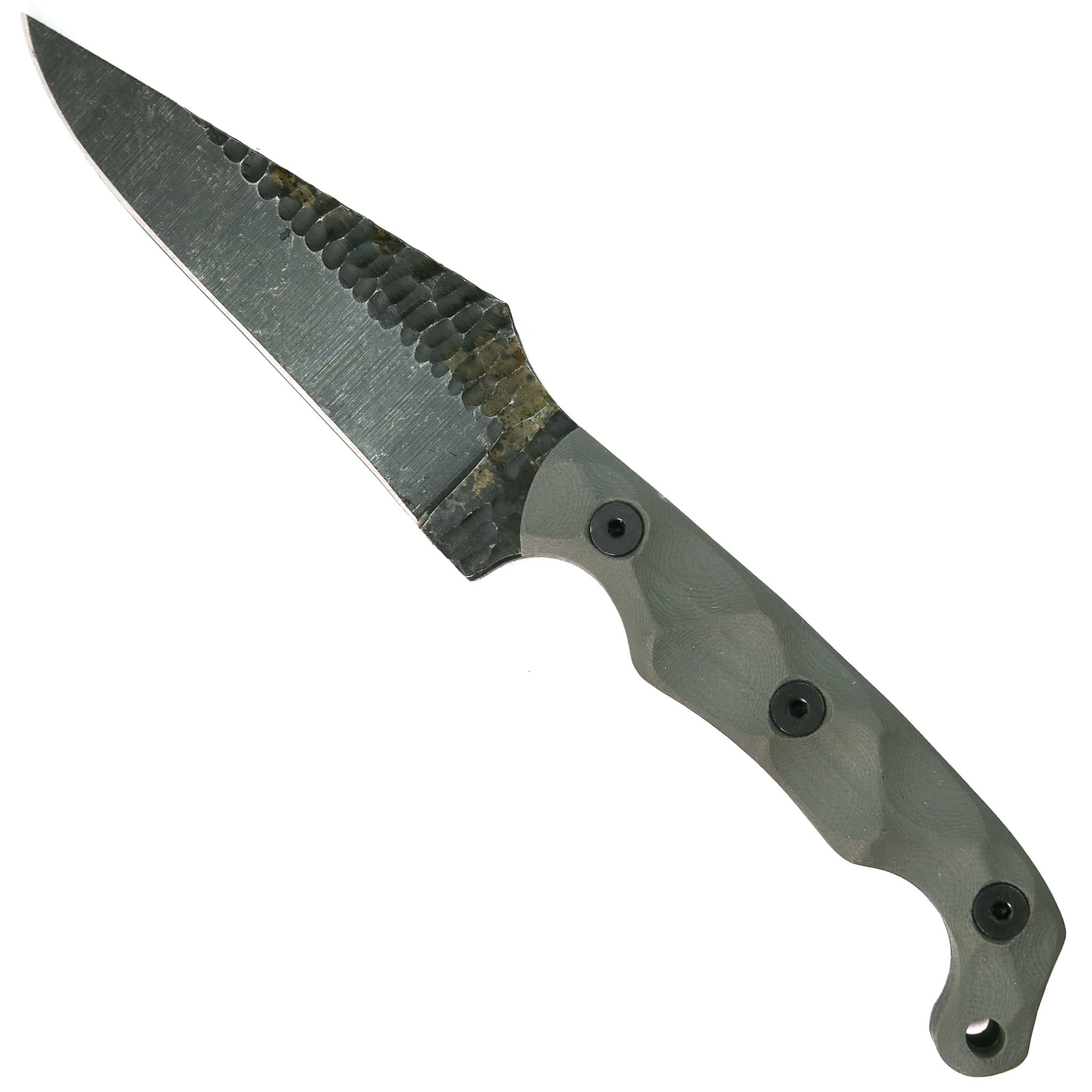 Stroup Knives TU2 Grey G10 Fixed Blade Knife | BladeOps