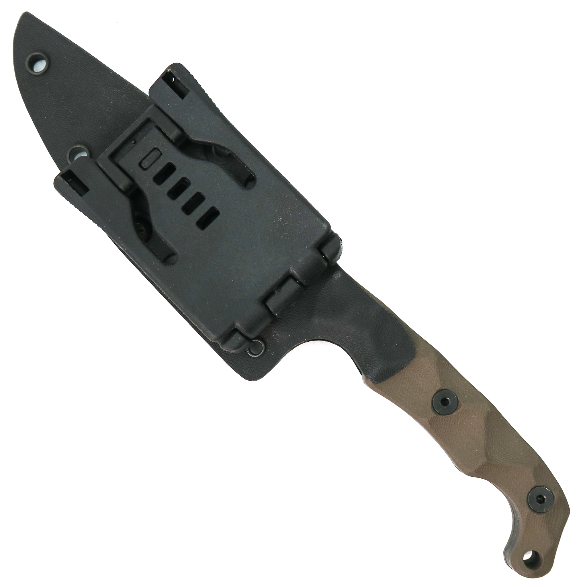 Ferro Concepts × Stroup Knives TU2 G10レプ Stroup Knives TU2 FDE G10 Fixed Blade Knife | BladeOps