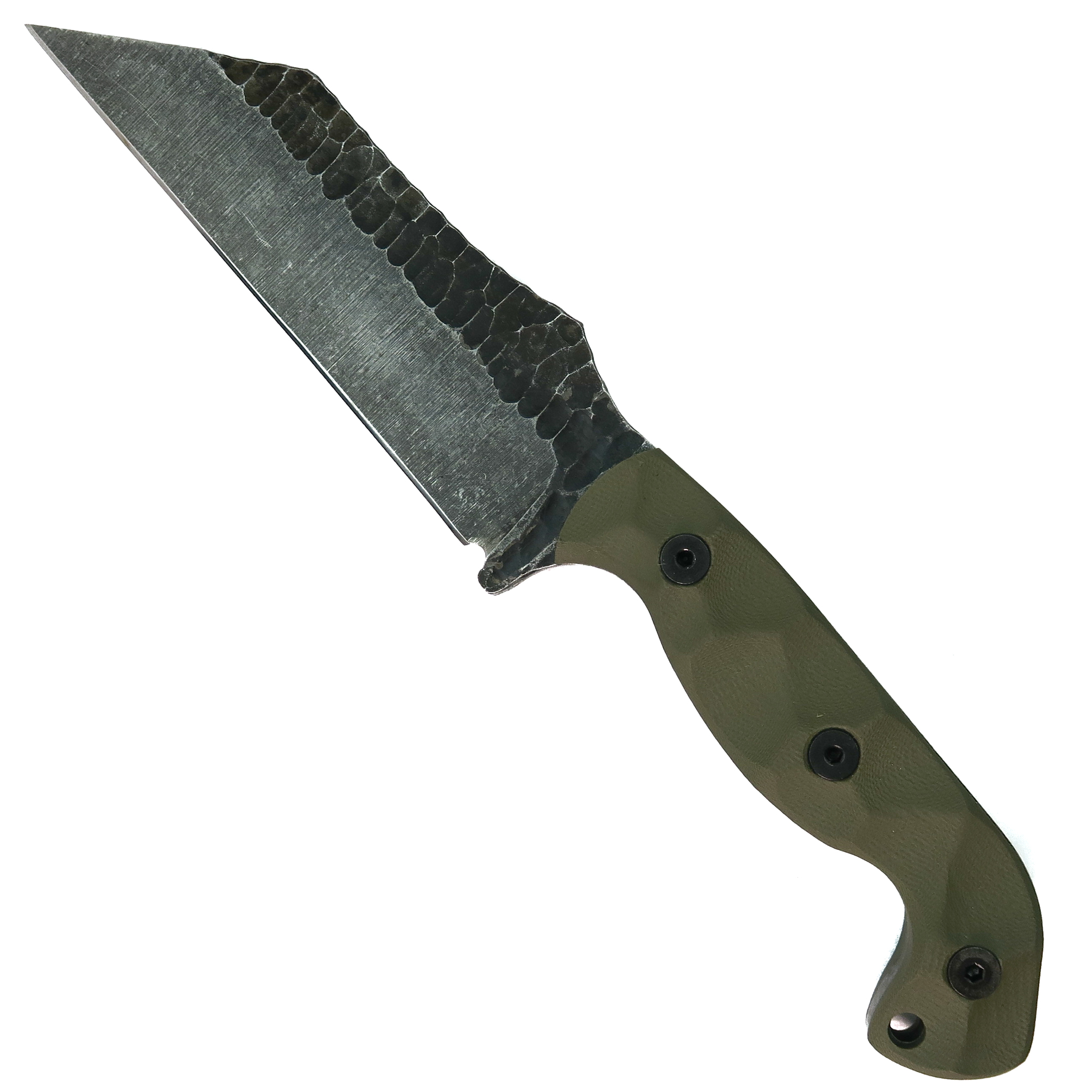 Stroup Knives TU3 OD Green G10 Fixed Blade Knife BladeOps