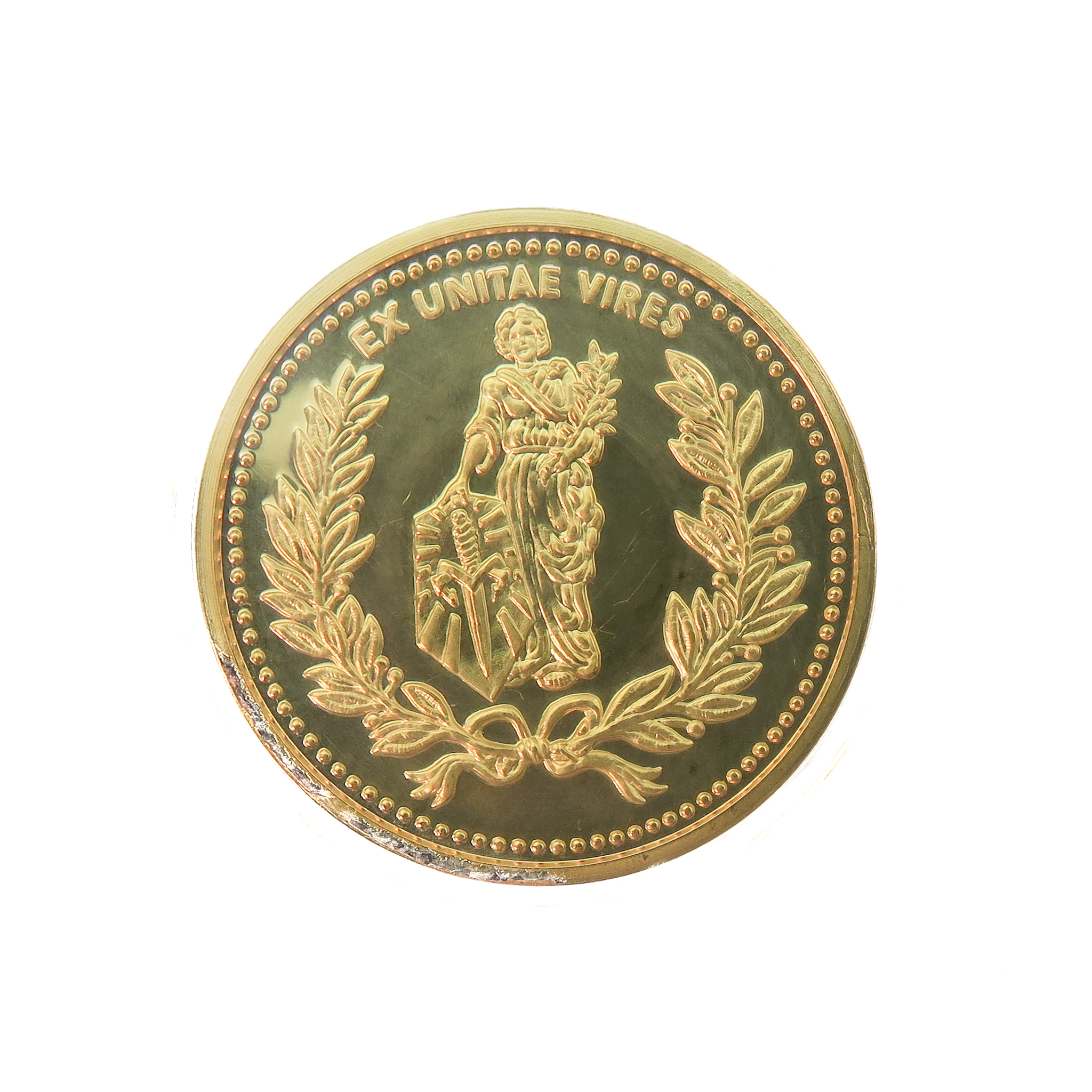 Microtech Custom 24K Gold Troy Challenge Coin | BladeOps