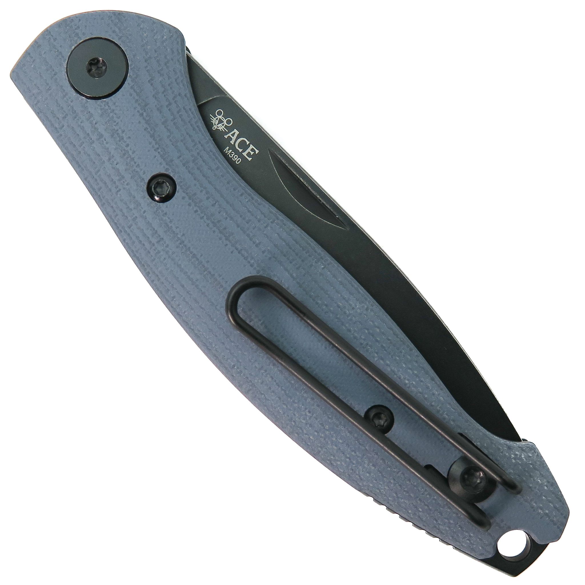 GiantMouse ACE Farley Blue G10 Slipjoint Knife, M390 PVD Blade