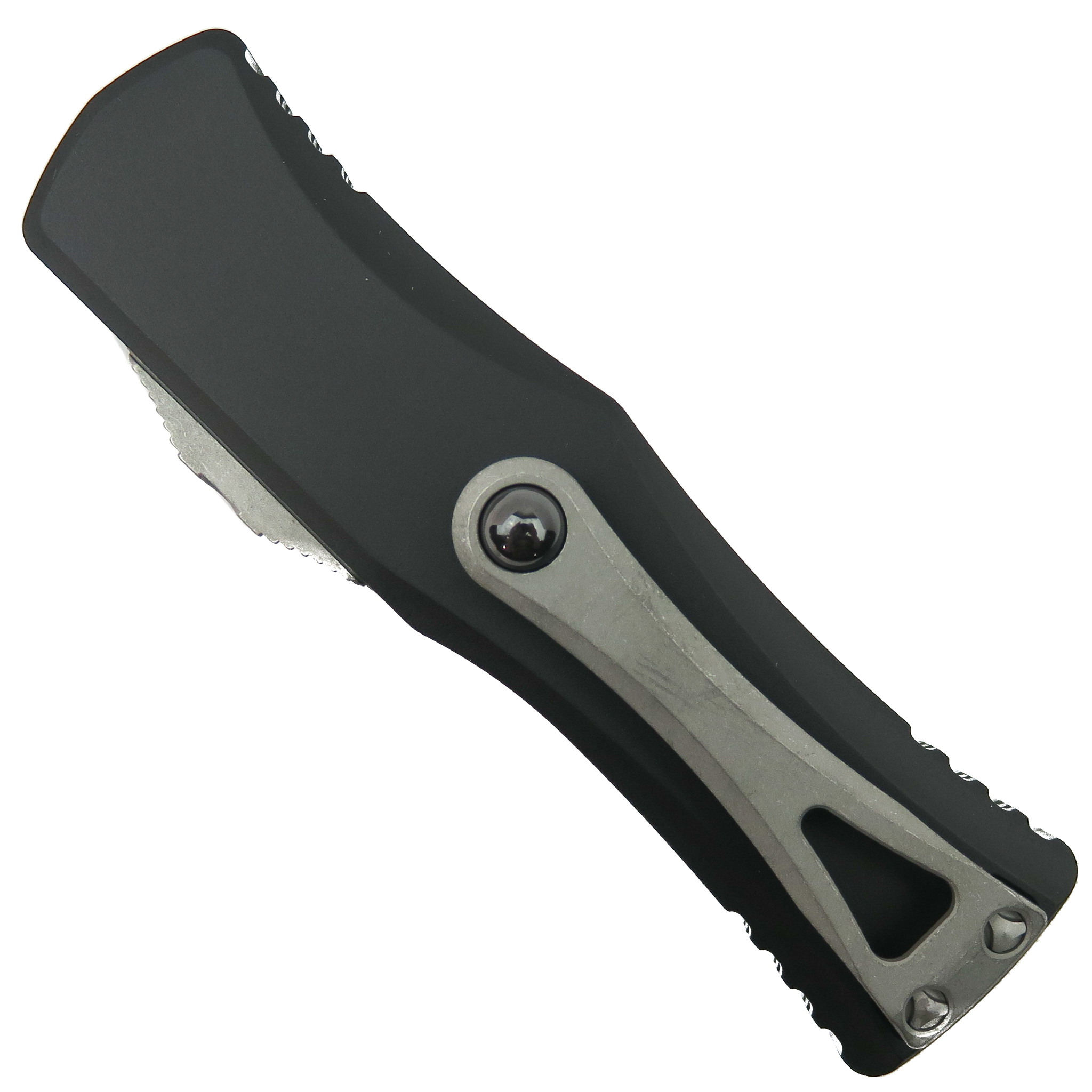 Microtech Hera OTF Knife, Apocalyptic Stonewash Blade | BladeOps