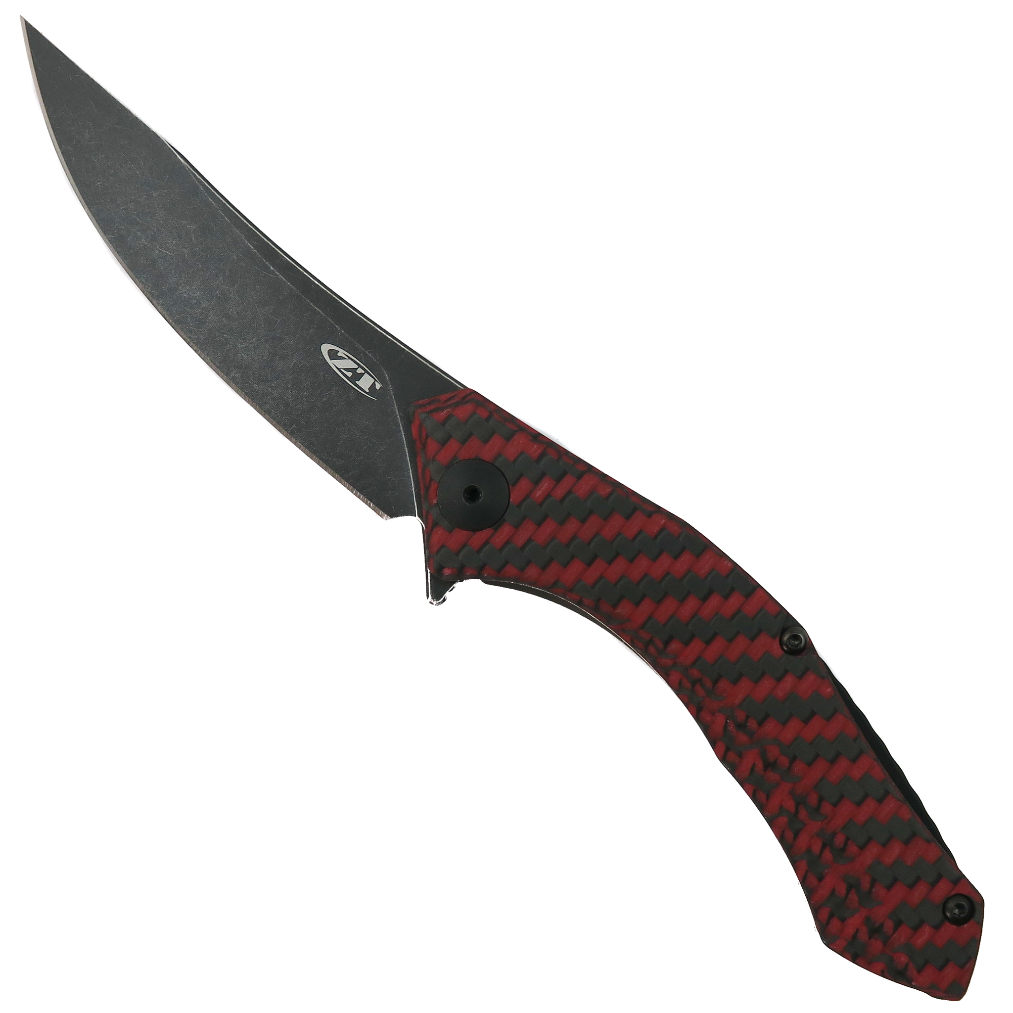 Zero Tolerance 0460RDBW Red Flipper Knife, Satin Blade