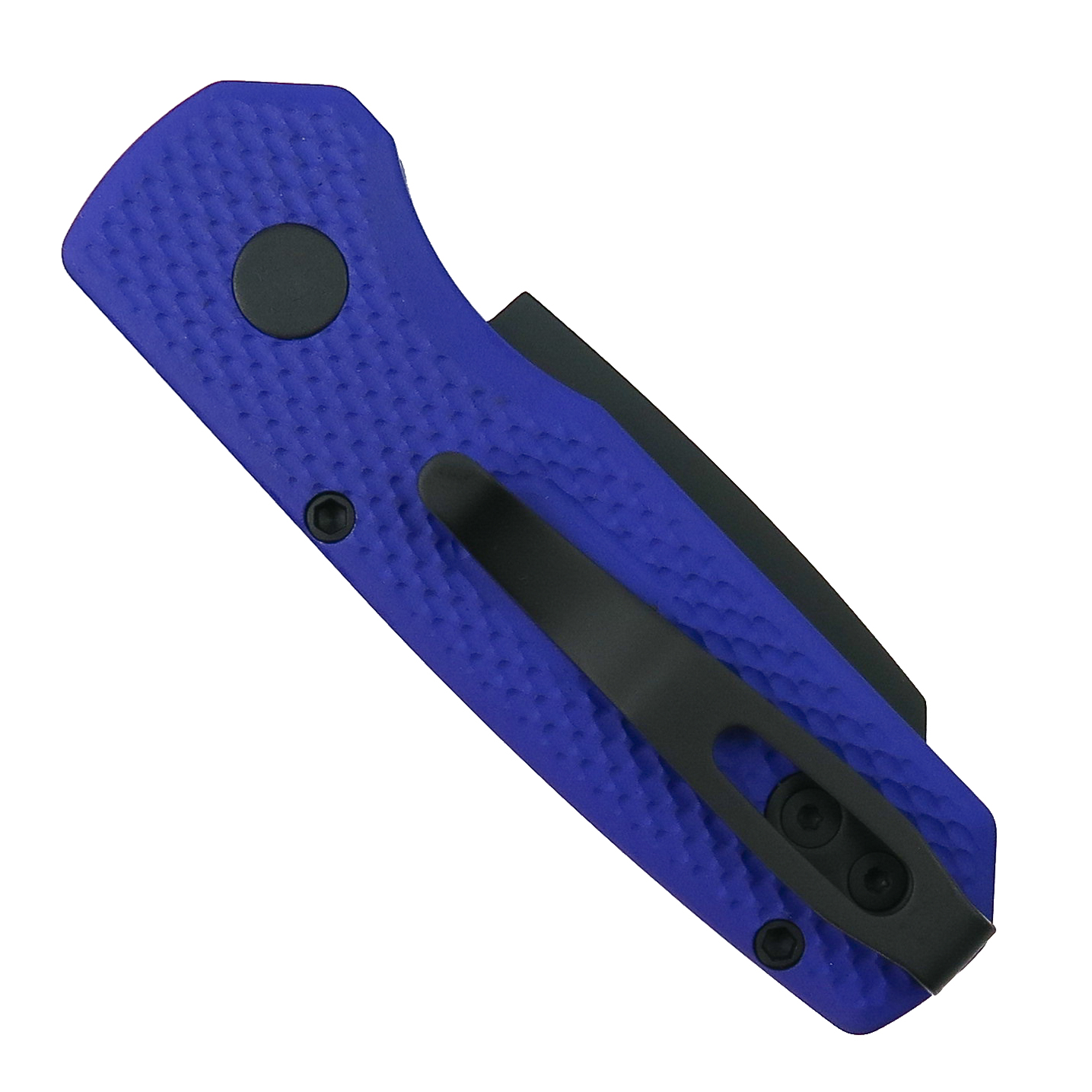 Pro-Tech Textured Purple Runt 5 Auto Knife, Reverse Tanto Black