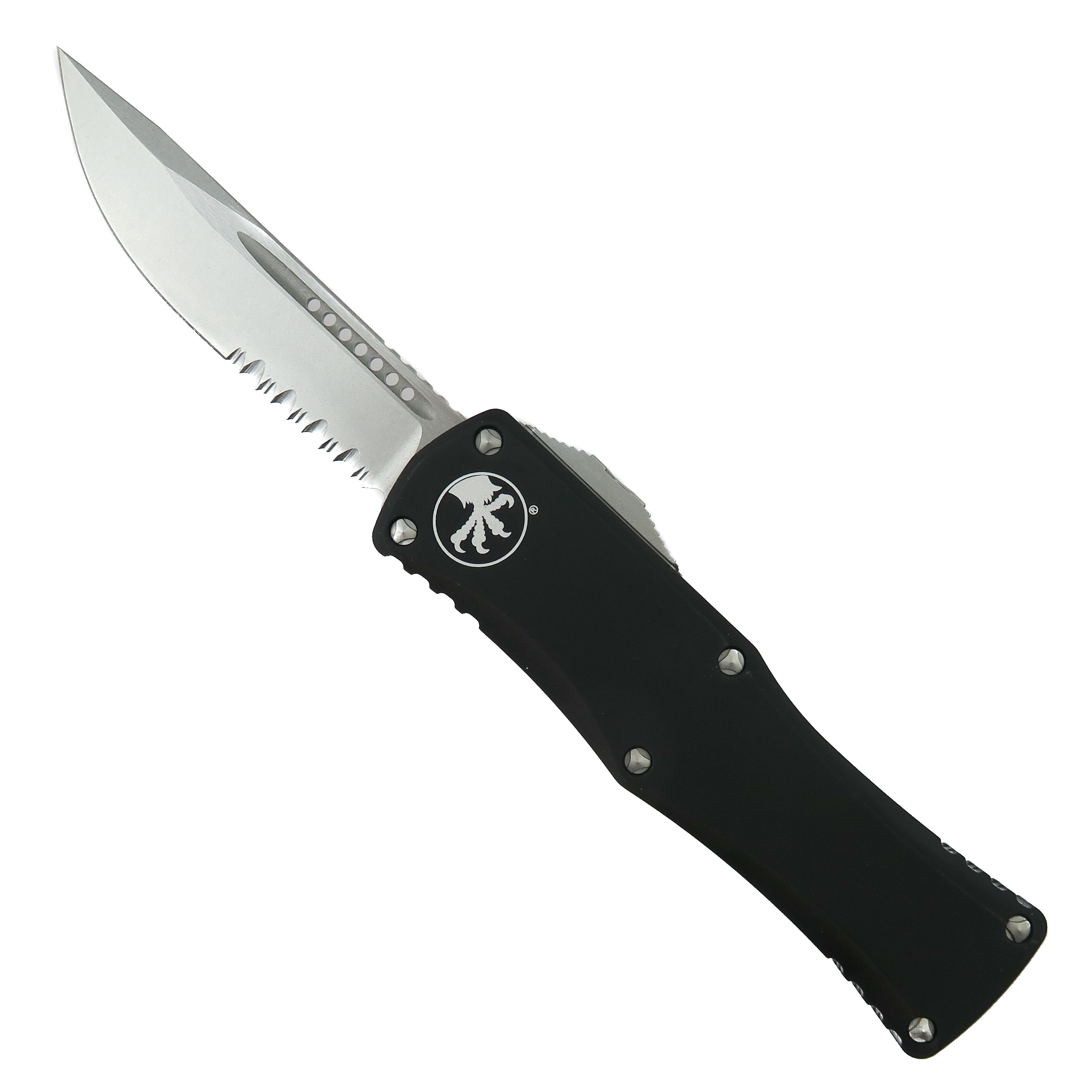 ◇Hera Microtech Hera OTF Knife, Stonewash Part Serrated Blade