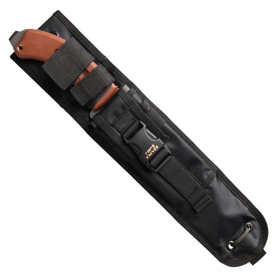 TOPS Tahoma Field Knife, 1095 Steel Blade, Tungsten Cerakote Finish