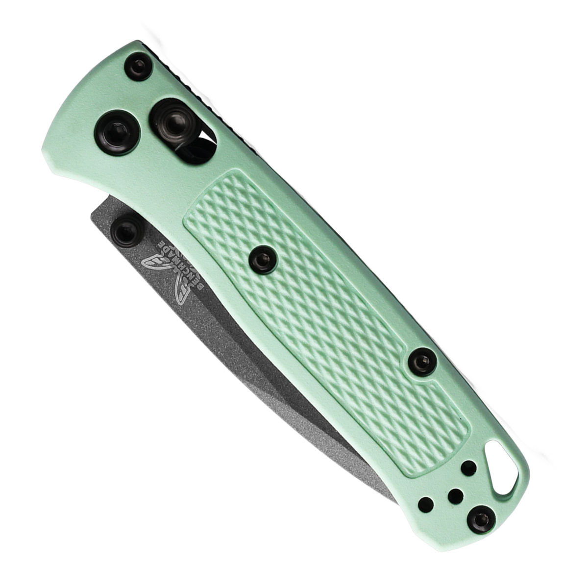 Benchmade 533GY-06 Mini Bugout AXIS Sea Foam Grivory Folder Knife, Tungsten Gray Cerakote Blade | BladeOps