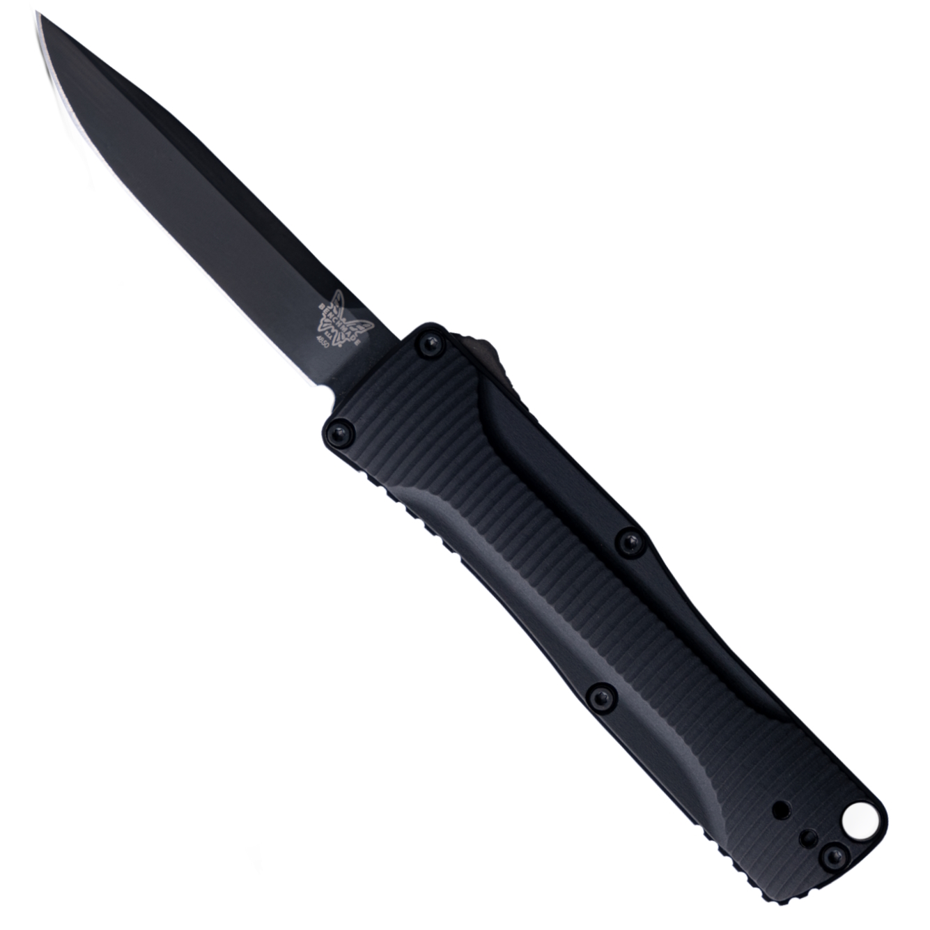 Benchmade OM 4850BK OTF Auto Knife, CPM-S30V Black Blade | BladeOps
