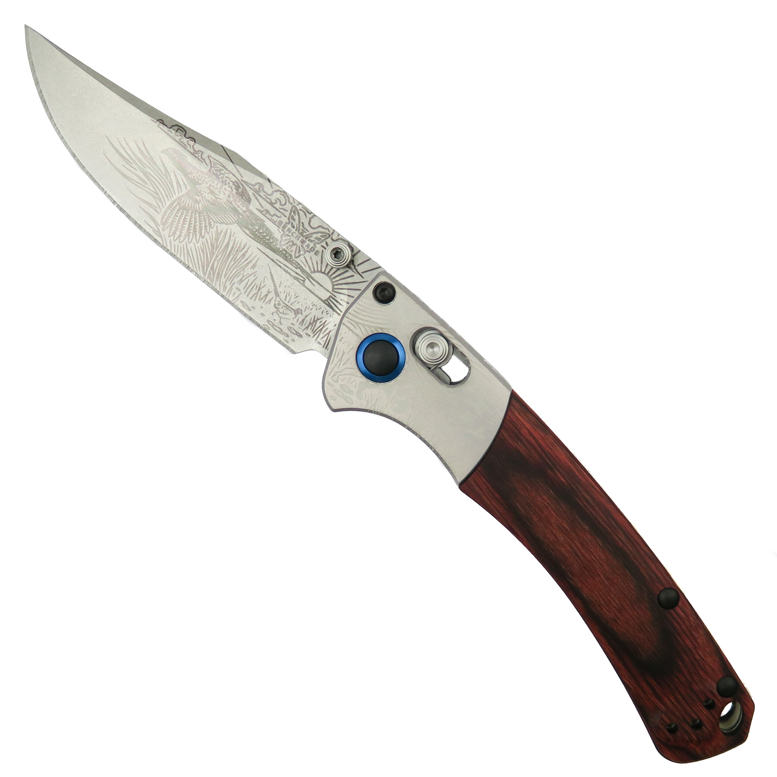 Benchmade Limited Edition Artist Series Ringneck Pheasant Mini Crooked