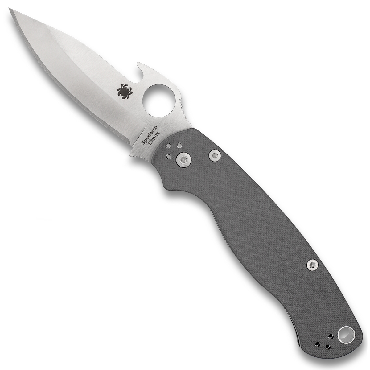 Spyderco Exclusive Dark Gray G10 Para Military 2 Emerson Opener