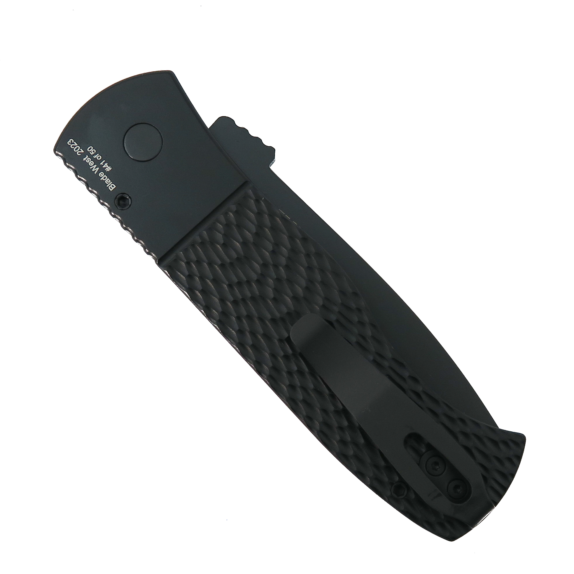 Pro-Tech 2023 Blade West Emerson CQC7 Auto Knife, DLC Black Tanto