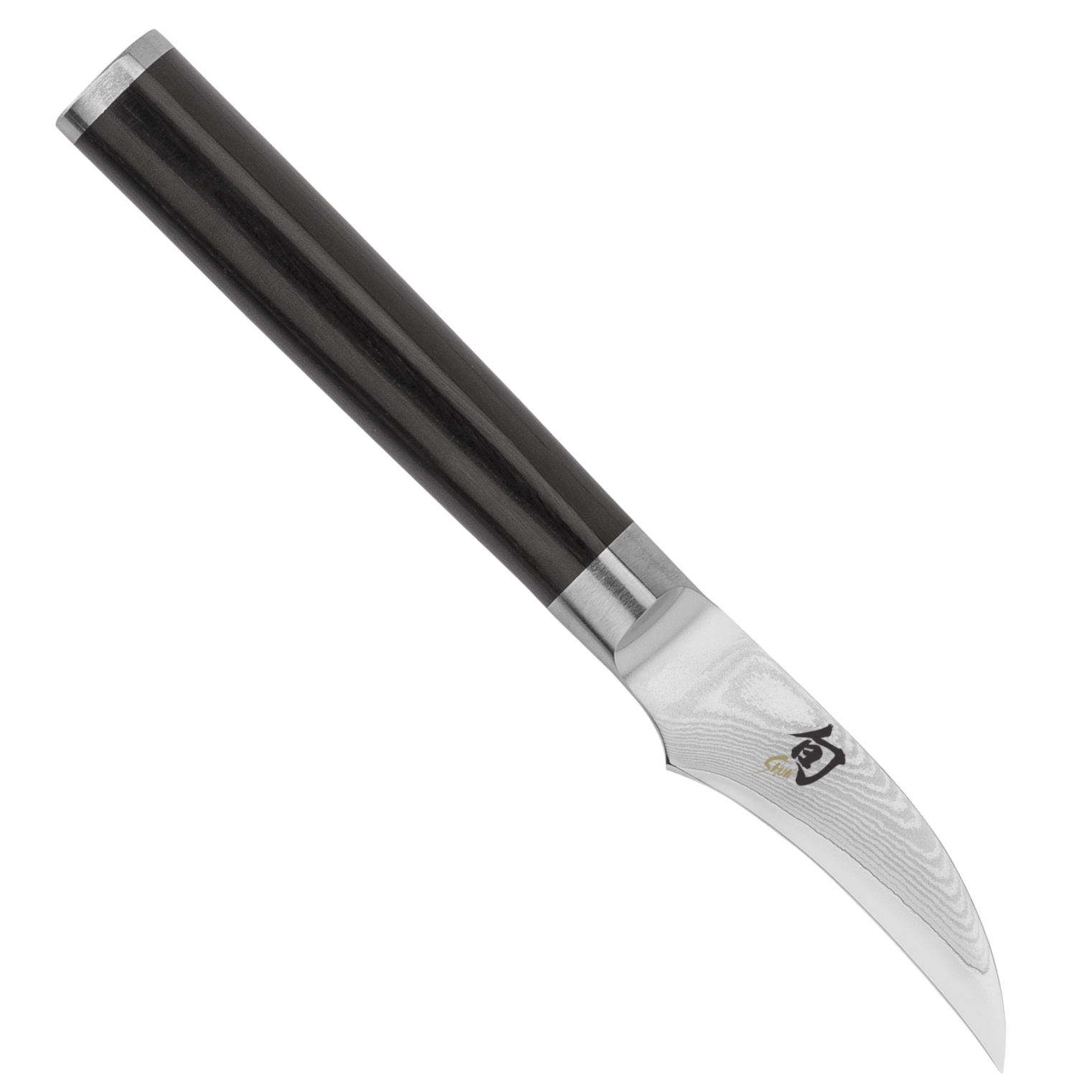 Shun DM0715 Classic Bird's Beak Paring Knife, Pakkawood Handle BladeOps