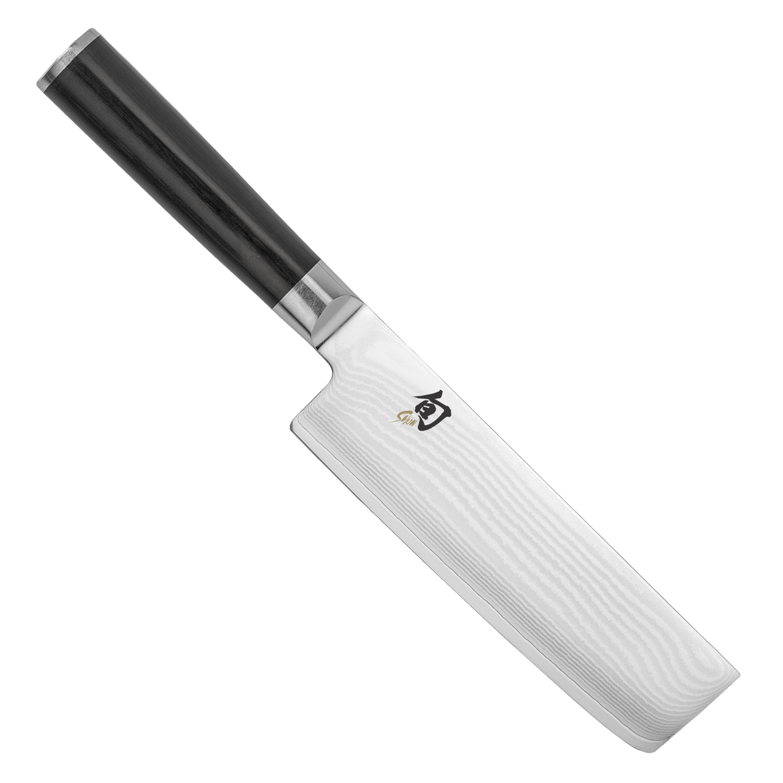 Shun DM0728 Classic Nakiri Knife 6.5" Blade, Pakkawood Handle BladeOps