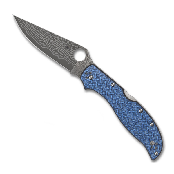 Spyderco Sprint Run Stretch 2 XL Blue Nishijin Lockback Knife
