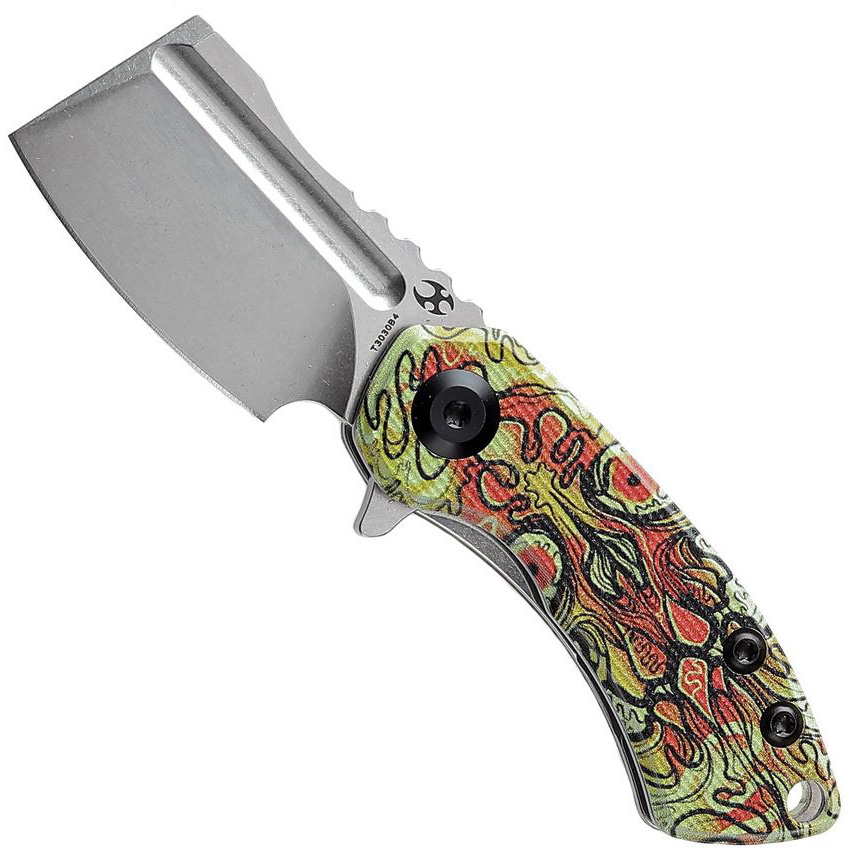 Kansept Mini Korvid Undead Yellow G10 Linerlock Folding Knife