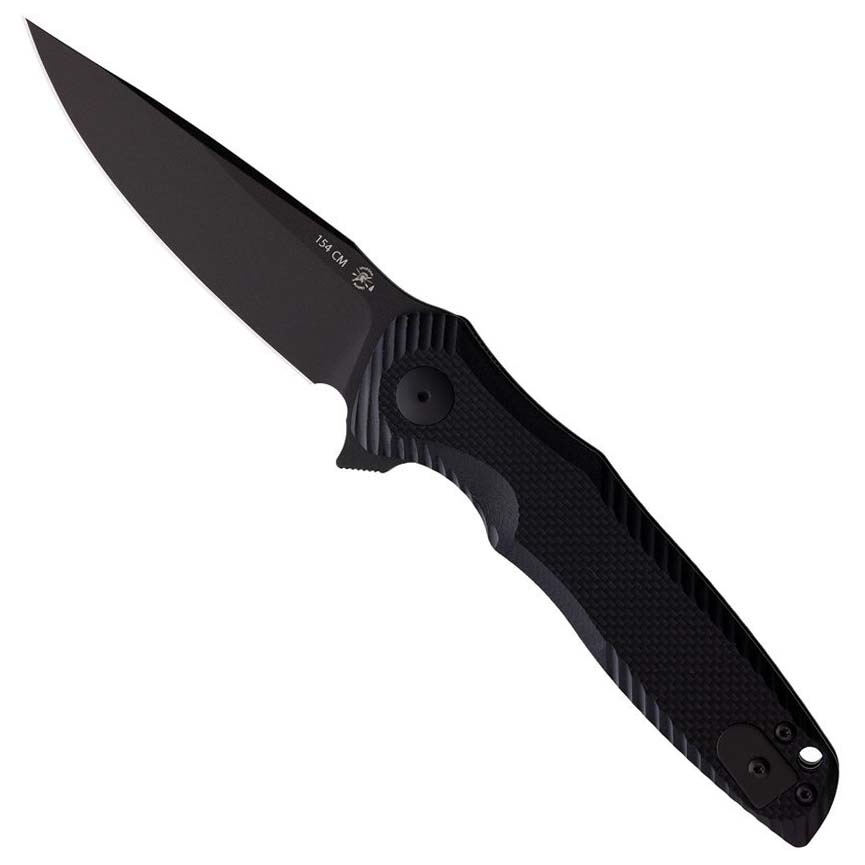 Spartan Blades Field Grade POROS Textured Black G10 Liner Lock