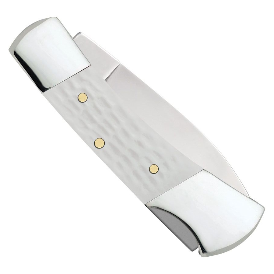 Case XX SparXX Jigged White Synthetic Lockback Knife | BladeOps