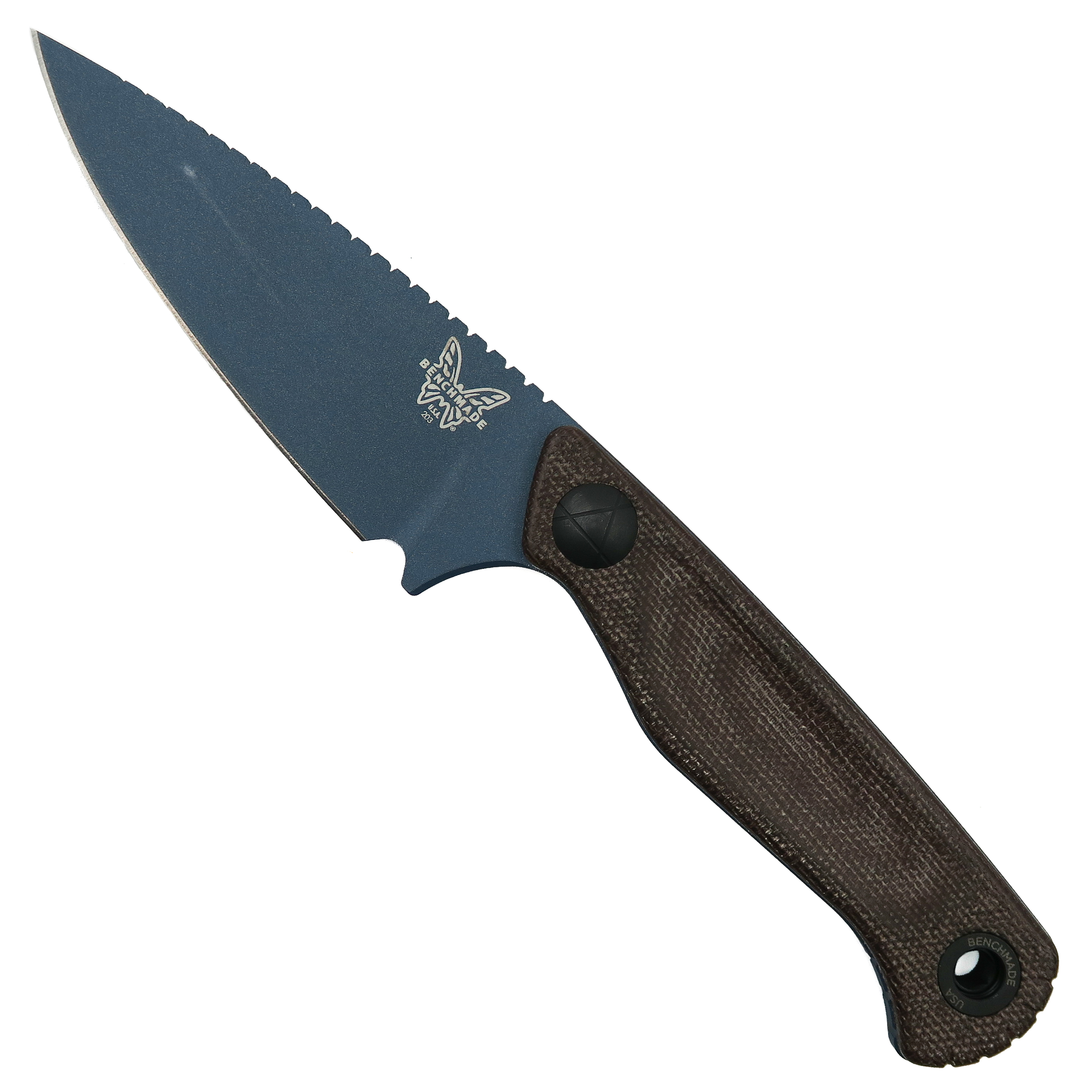 Benchmade 203BT-01 Dacian Brown Canvas Micarta Fixed Blade Knife