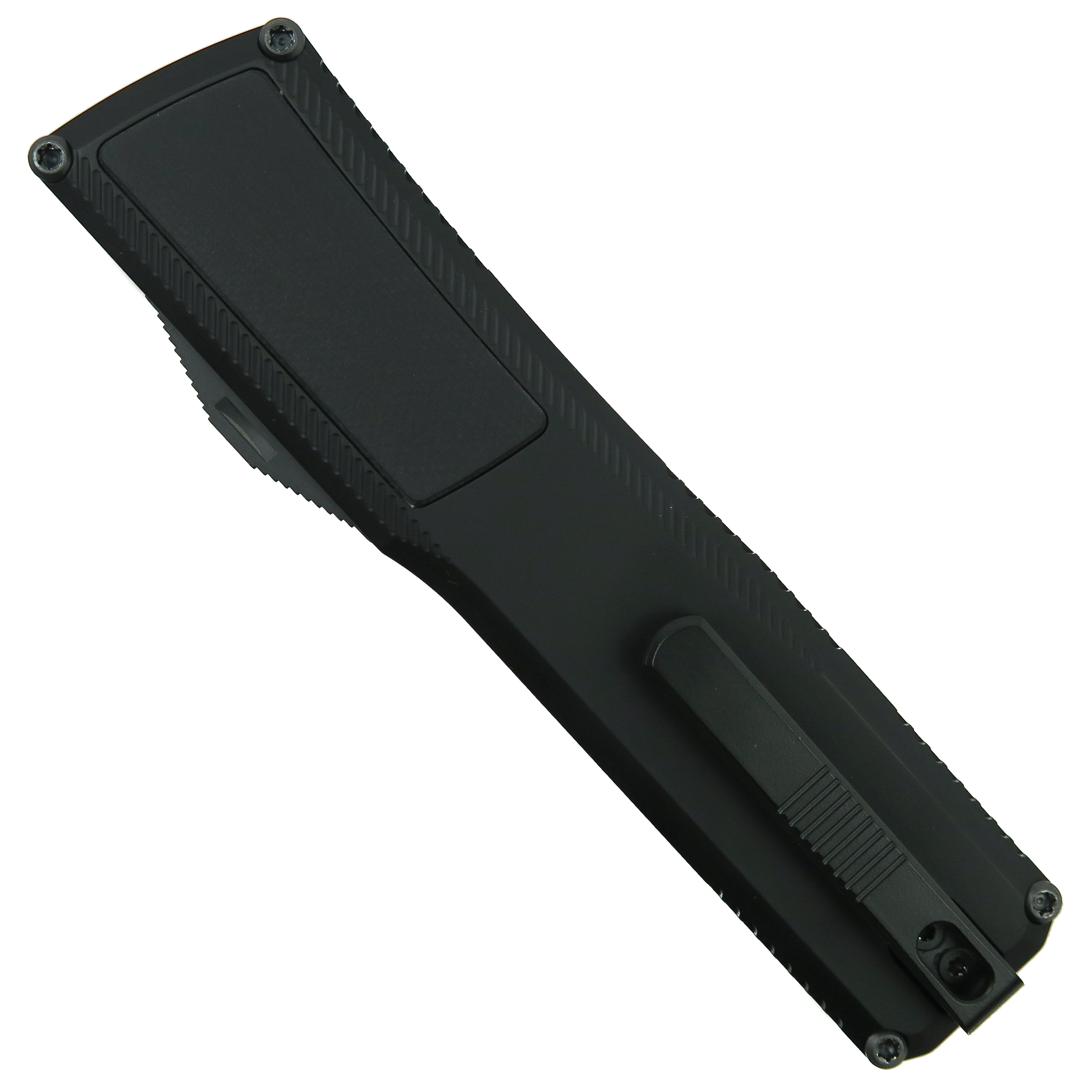 Axial Shift Black Aluminum G10 Inlay OTF Knife, Black MagnaCut