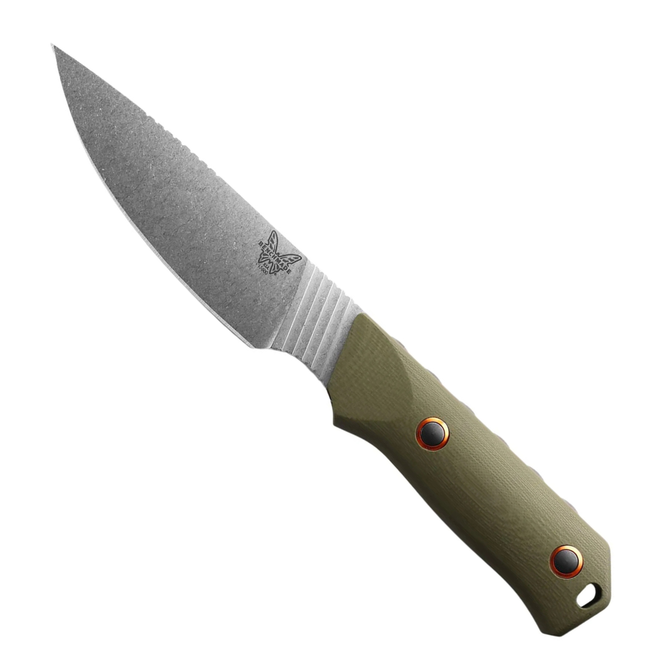 Benchmade OD Green G10 Raghorn Hunting Fixed Blade Knife, Satin