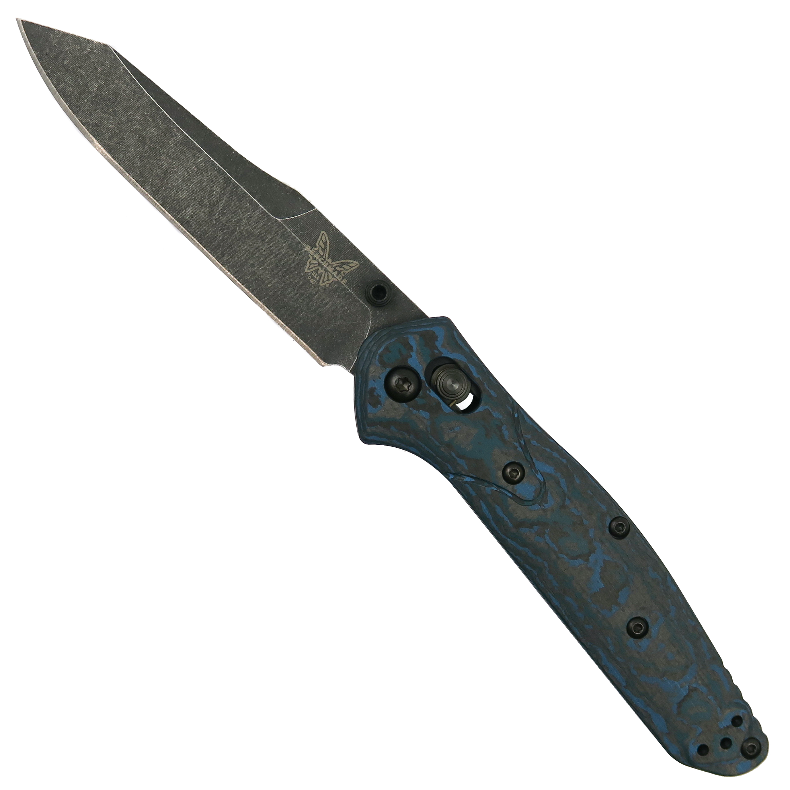 Benchmade Osborne Arctic Storm FatCarbon AXIS Folding Knife, DLC