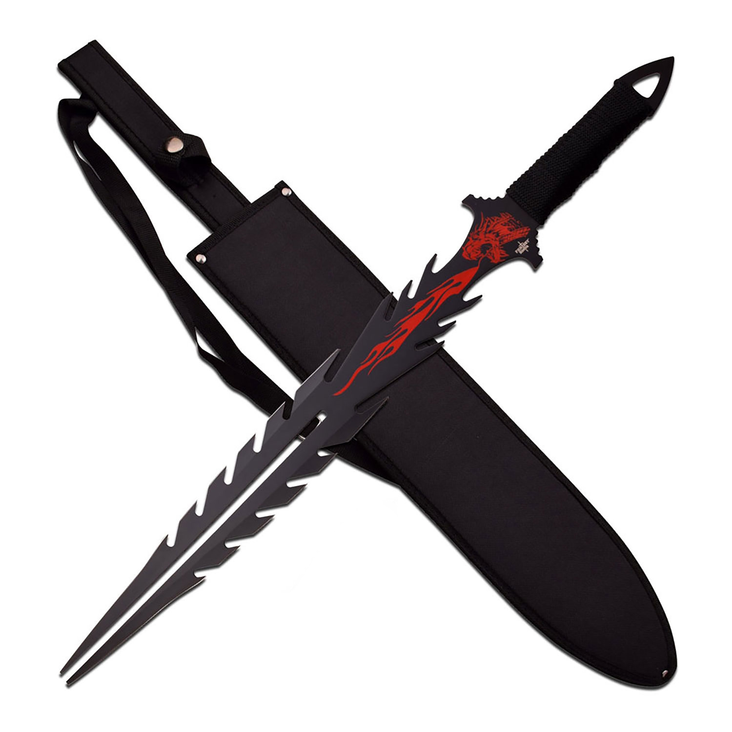 Fantasy Master FM-674 Cord Wrapped Red Dragon Short Sword, 18