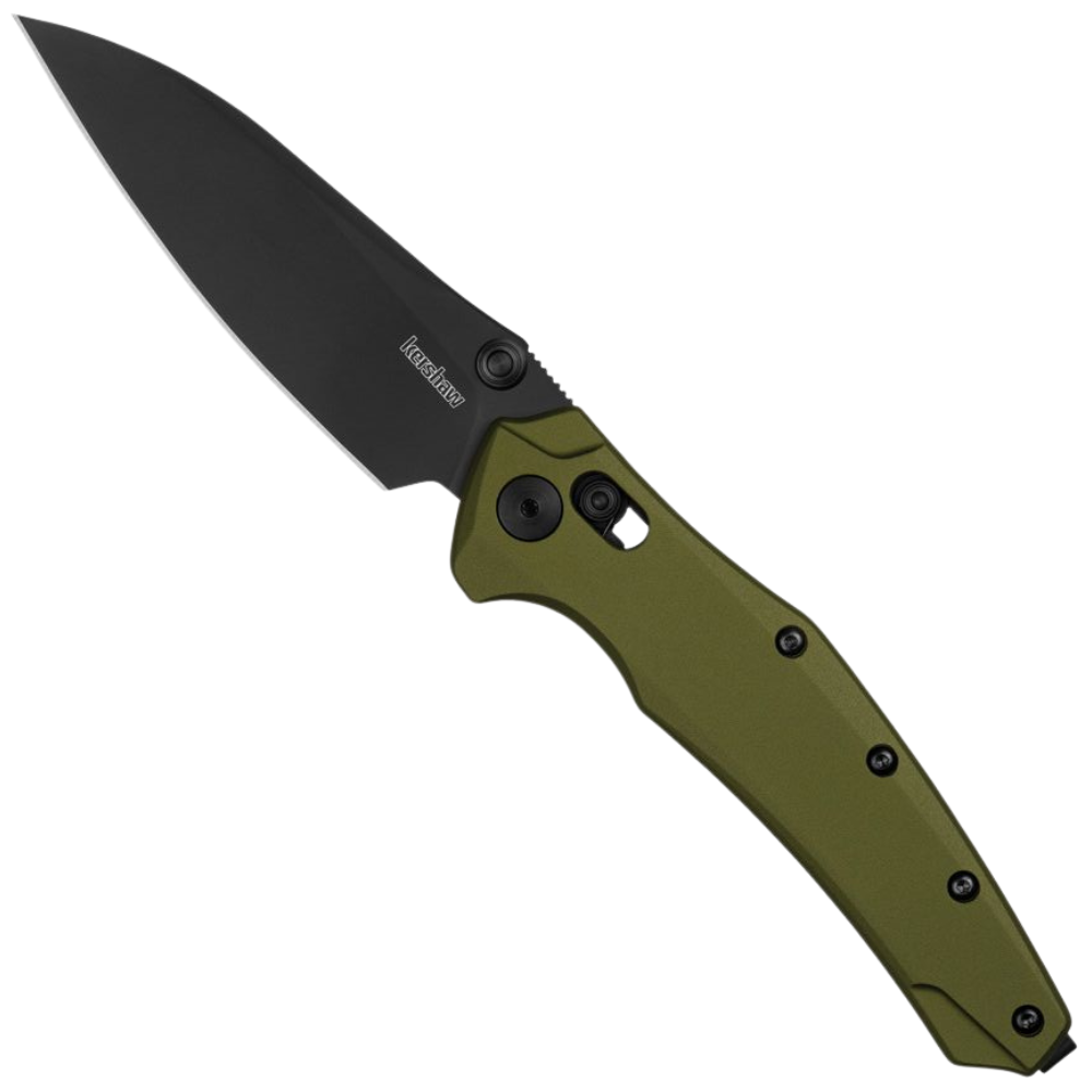Kershaw 6777 OD Green Bareknuckle DuraLock Folding Knife, Black