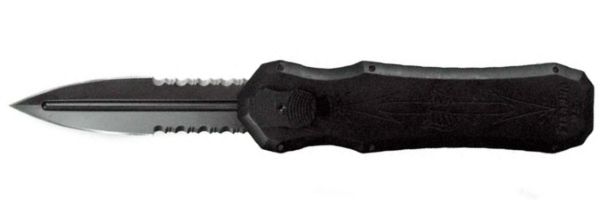 Here's an OTF auto knife for sale on, wait for it, . It's probably  junk and I'm pretty sure it violates  policy but here you go. Link is  in comments. 