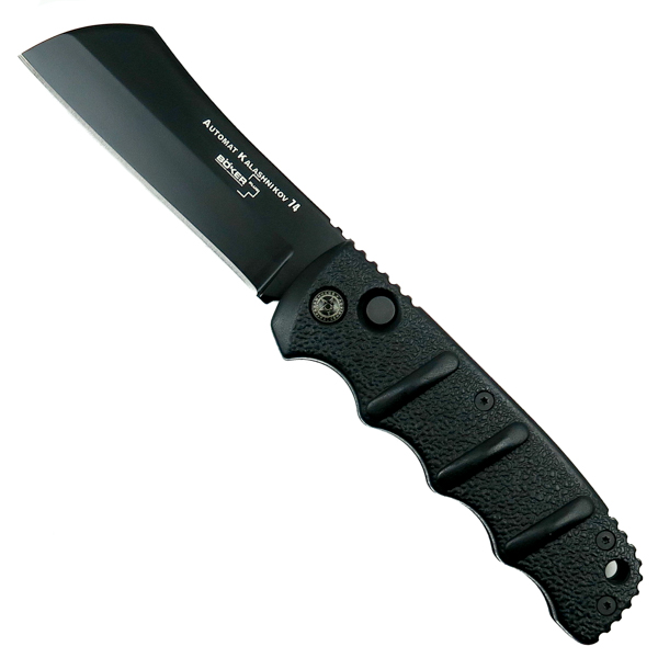 Knife Review Boker Kalashnikov Cleaver Automatic Knife BladeOps