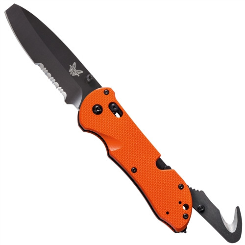 【新作】黄昏の境 OrangeBud H4CBH 1.0mlオレンジバッド288 Benchmade 916SBK-ORG Orange Triage Blunt Tip Folder Knife, N680