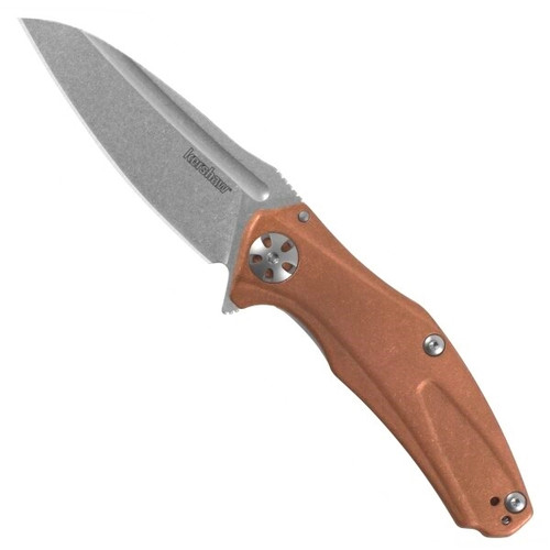Kershaw 7006CU Mini Natrix Copper Flipper Knife, D2 Stonewash