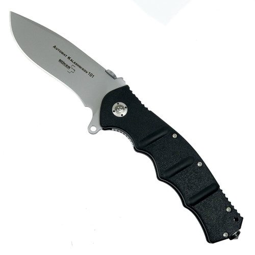 Boker Plus Automat Kalashnikov 101 Folder Knife, Satin Plain Blade
