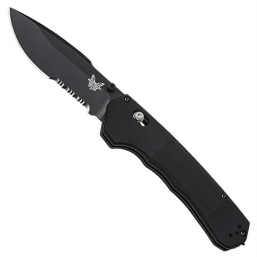 Benchmade 407SBK Vallation Spring Assist Knife, CPM-S30V Black