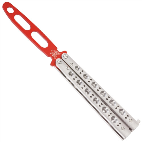 Butterfly S レッド 2枚セット Benchmade 62T Stainless Balisong Butterfly Knife, Red Trainer Blade