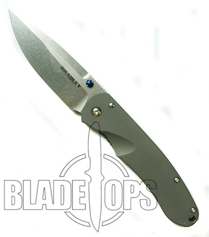 Bradley Cutlery Alias 1, Titanium Plain Edge Manual Folding Knife