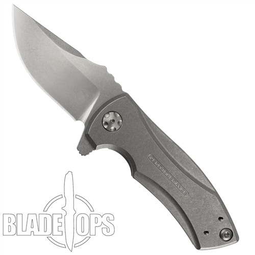 Zero Tolerance Les George 0900 Flipper Knife, Stonewash Blade