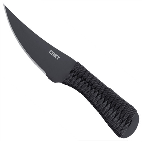 CRKT 2712 Scrub Fixed Blade Knife, SK5 Carbon Black Blade