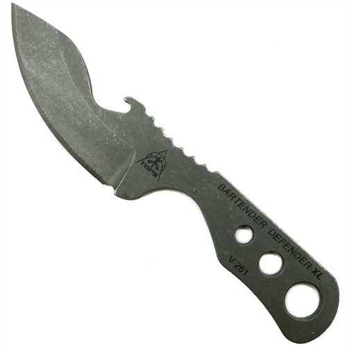 TOPS BAR-XL Bartender Defender XL Fixed Blade Neck Knife, 1095