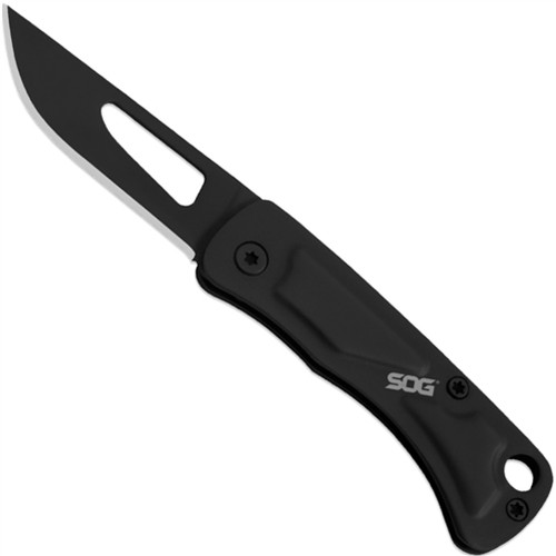 SOG CE-1012 Centi II Folder Knife, Black Blade