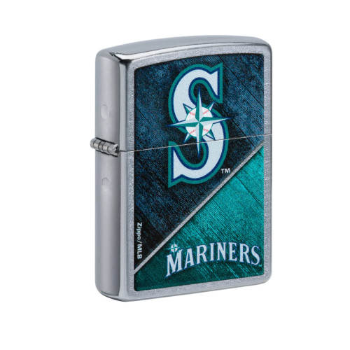 ⭐️希少⭐️お買い得　Zippo メジャー　SIATTLE MARINERS MLB® Seattle Mariners™ Street Chrome™ Windproof Lighter