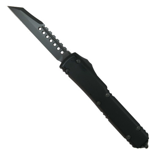 Microtech Signature Series Shadow Warhound Ultratech OTF, DLC Black ...