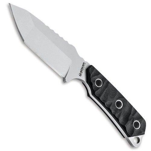 Boker Magnum Survival Neckup Fixed Blade Knife, Tanto Blade BladeOps
