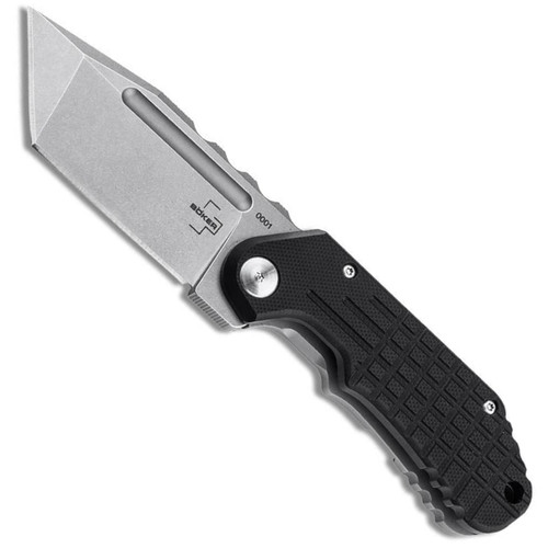 Boker Plus Dvalin Folder Knife, Stonewash Tanto Blade | BladeOps