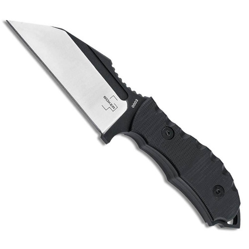 Boker Plus Andhrimnir Mini Fixed Blade Knife, D2 Reverse Tanto Blade
