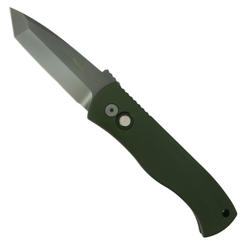 Pro-Tech SHOT Show 2024 Limited Green Emerson CQC7 Auto, Smoky